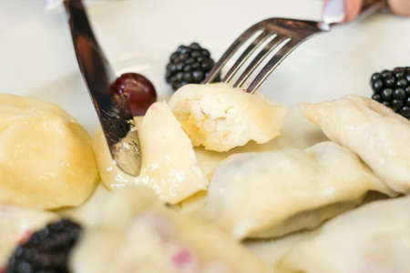 Culinary serving cooking morning dinner preparation restaurant conceptの写真素材