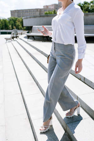 young successful business woman urban fashion lifestyle conceptの写真素材