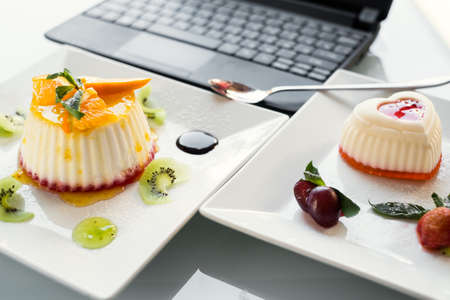 food photography. restaurant delivery business. social network blog lifestyle conceptの写真素材