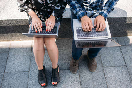 computer technology internet browsing. online education studying. web surfing conceptの写真素材