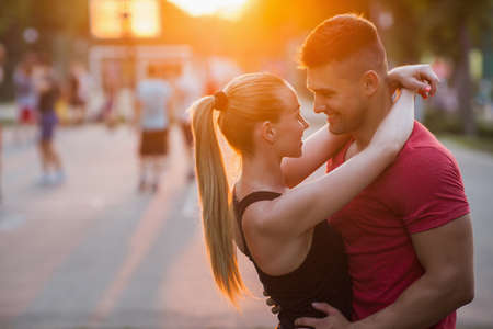 romance date love couple outdoor happiness concept. togetherness and tenderness.の写真素材
