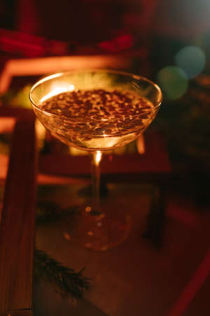 champagne glass. Festive christmas holiday beverage. Fun joy and celebration. Alcohol addiction...