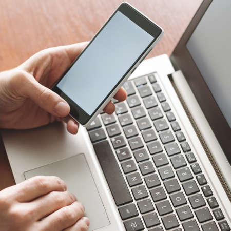 Two factor authentication. Modern technology identity verification. Security code to access financial data online.の写真素材
