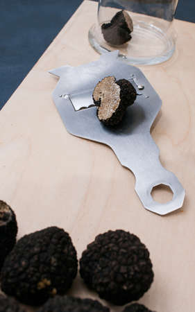 truffle delicacy cooking vegan restaurant food mushroom concept. Restaurant culinary delights.の写真素材