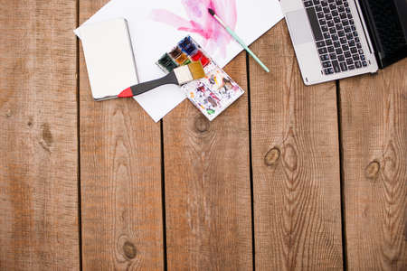 Watercolor painting online courses and tutorial. Distance learning. Freelance artistの写真素材