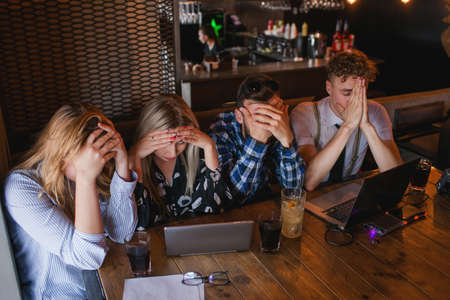 emotion stress problem frustration despair failure conceptの写真素材