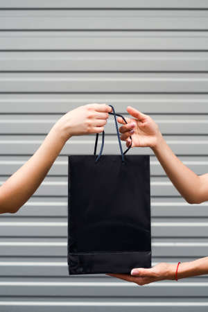 Shopping gift surprise lifestyle fashion concept. Time for presents.の写真素材