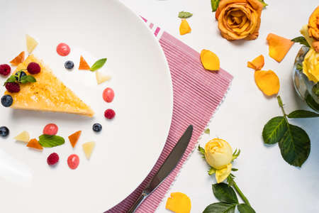 birthday delicious dessert cake berries concept. confectionery products. sweet-tooth lifestyle.