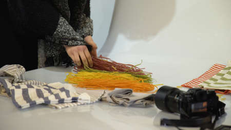 backstage photography. creativity art inspiration professional ideas vision. set preparation for...