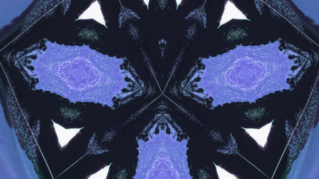 Abstract background ink kaleidoscope art glitter