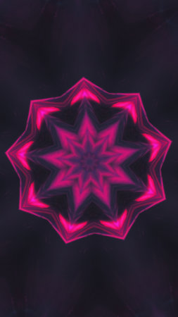 Abstract background colorful kaleidoscope neonの写真素材