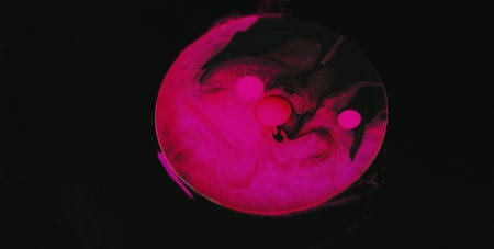 Ink drop oil bubble paint water pink black glitter