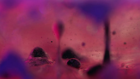 Bubble fluid oil texture ink water drop color gelの写真素材