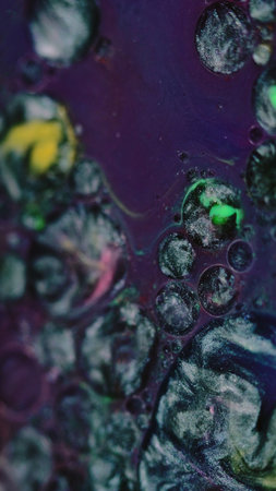 Ink mix background glitter dye metallic purpleの写真素材