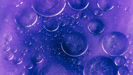 Abstract background shimmering bubbles violetの写真素材
