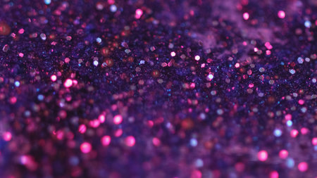 Wet glitter texture paint flow neon bokeh lightの写真素材