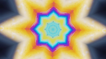 Lotus mandala ink kaleidoscope floral ornament