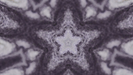 Star kaleidoscope graphic fractal ink snowflakeの写真素材