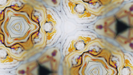 Kaleidoscope ornament paint water triangle pattern