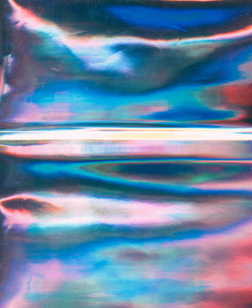 Glitch texture old film overlay color glow noise