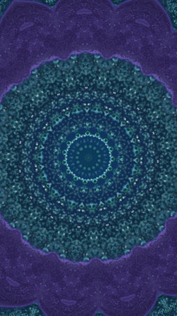 Glitter mandala paint kaleidoscope purple blue ink