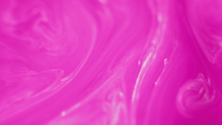Pigment swirl paint water flow vivid pink ink mix