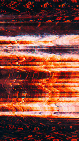 Glitch texture screen distortion red analog noise