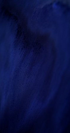 Abstract wave. Paint flow. Defocused dark blue black color liquid acrylic glitter particles texture emulsion spill art background.の写真素材