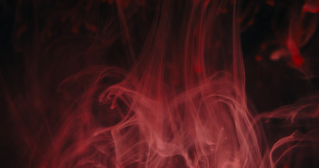 Ink drip blend. Blur paint mix. Defocused pink color shine liquid drops flow fluid smoke texture...