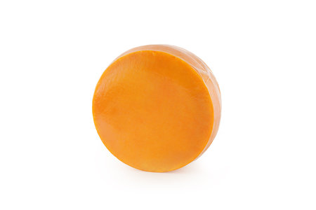 Cheese wheel on a white background. Isolatedの写真素材