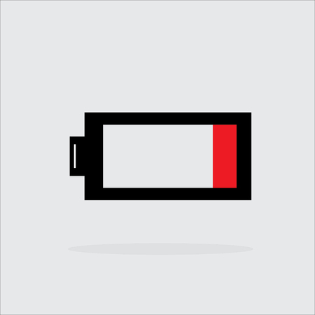 Battery icon, Low batteryのイラスト素材