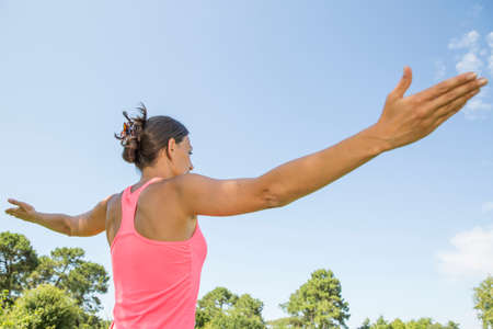 Young woman doing yoga