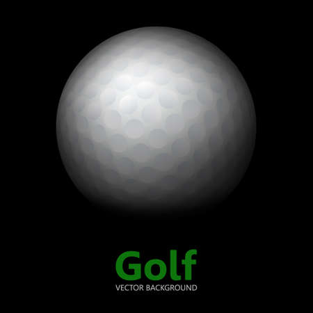 Golf - vector background. Ball in the darkness. のイラスト素材