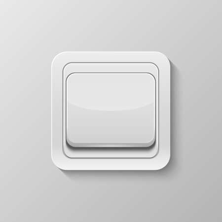 Realistic switch isolated on white. Vector illustration.のイラスト素材