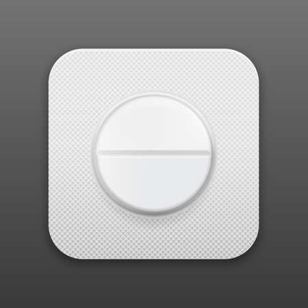 Pill in blister pack. Medical background.のイラスト素材