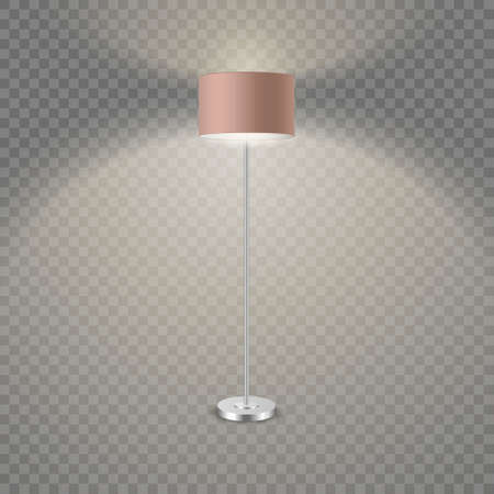 Pink light lighting in darkのイラスト素材