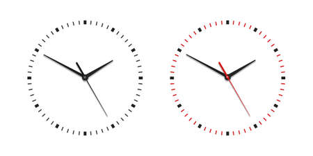 Vector Realistic 3d clockのイラスト素材