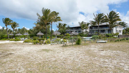 beautifull villa on the beachのeditorial素材