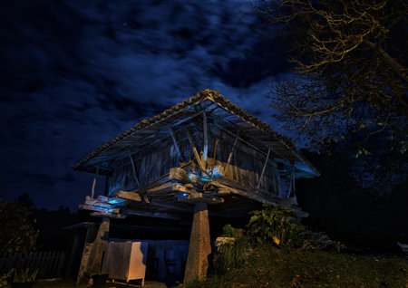 Illuminated moodyの写真素材