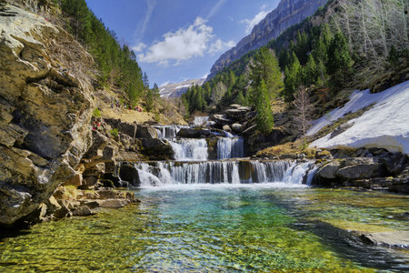 Beautiful natural landscape of the mountain in the summer time. Mountain ecosystem. Natural scenery tropical green forest. Nobodyの写真素材