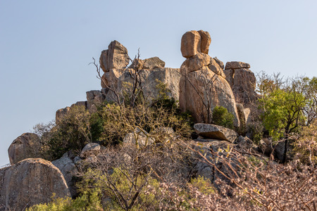 Balancing rocks, Matopos, Zimbabweの写真素材