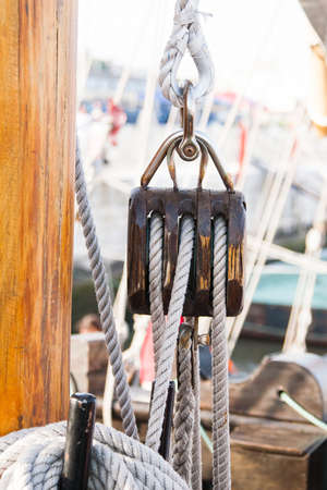 boat pulleyの写真素材