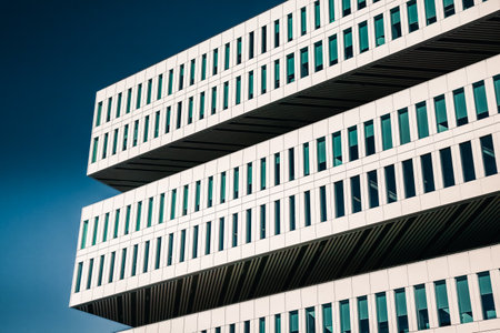 San Jose, USA - February 3, 2020: Samsung Strategy and Innovation Center. North American Headquarters in Silicon Valley, California. High-rise office building exterior.のeditorial素材