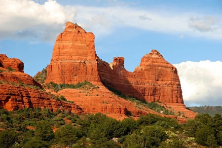 Red Sandstone Formations - Sedona, Arizonaの写真素材