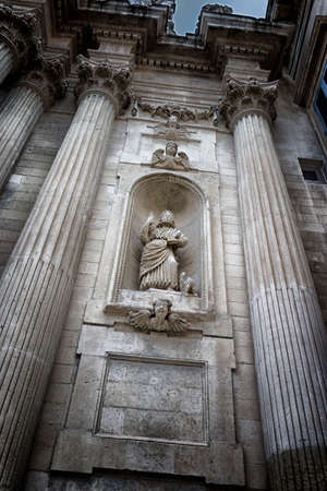 Church of St. Teresa in Lecce in the old town of Lecce in the southern Italy (17th century)の写真素材