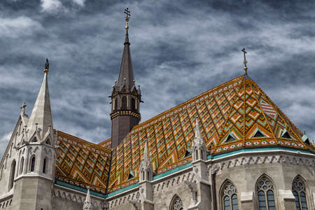 The Mathias Church in Budapest (HUngary) or Church of Our Ladyの写真素材