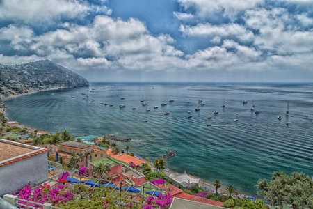 A view of Maronti beach in Ischia island in Italy の写真素材