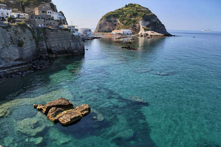 A view of SantAngelo in Ischia island in Italyのeditorial素材