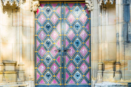 View of the Basilica of St Peter and St Paul in Vysehrad in Pragueのeditorial素材