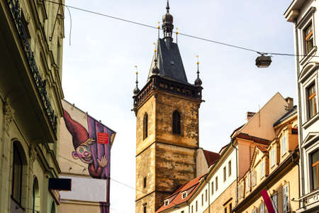 Buildings  and houses in the historical center of Pragueのeditorial素材